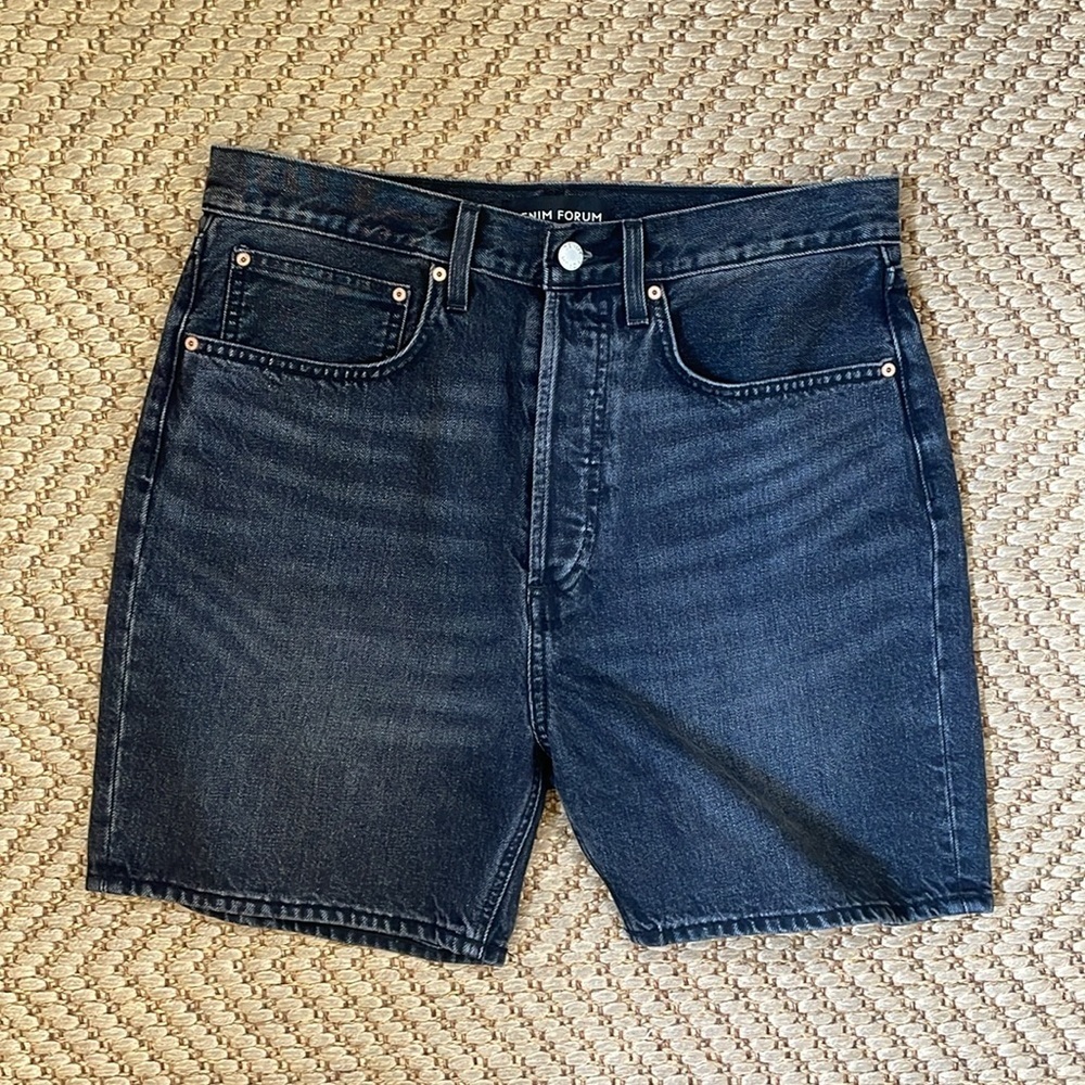 Aritzia - Denim Forum - Joni Loose Long Short Jean - Organic Cotton - Black - 30